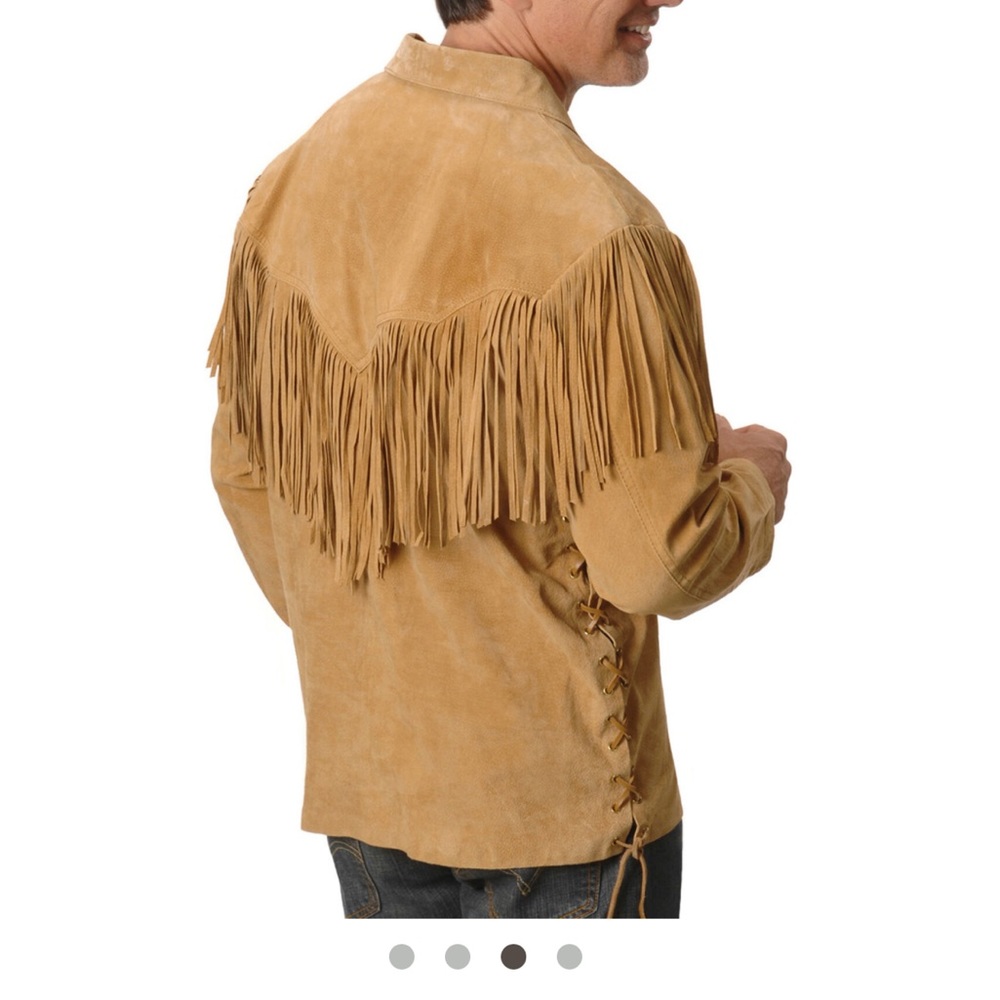 1) Scully Fringed Western Suede